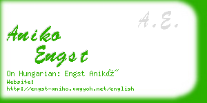 aniko engst business card